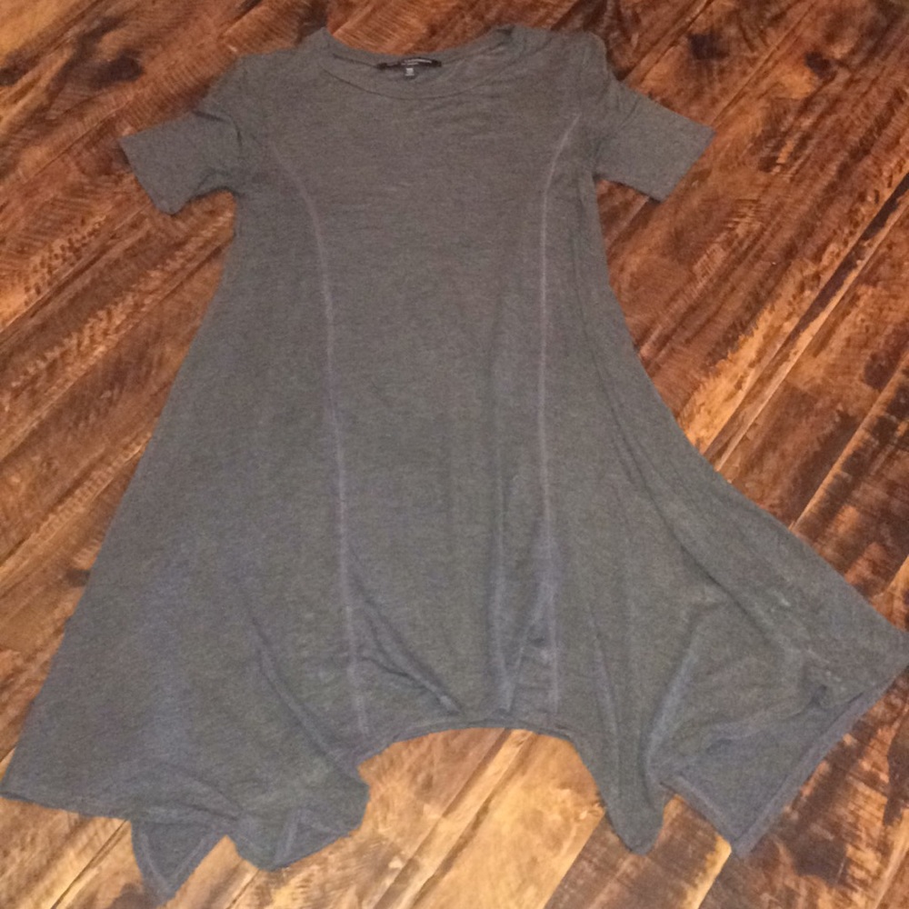 Grey jagged hem dress size xs